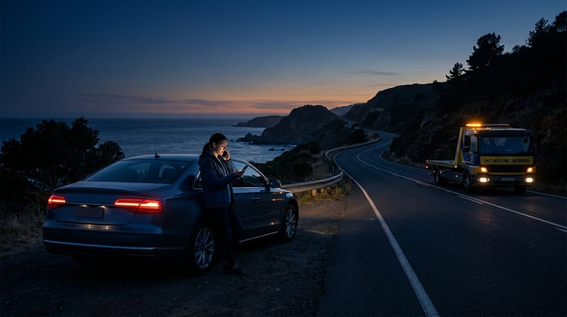 what to do if car breaks down at night - roadside assistance data and analysis